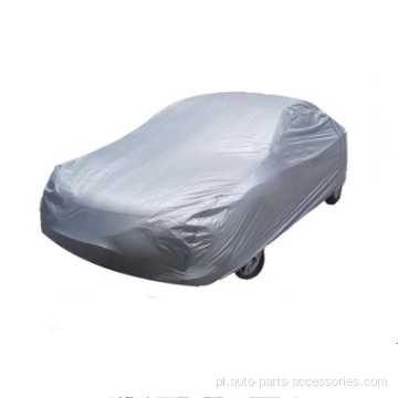 Parasol pełny samochód srebrny pasek odblaskowy